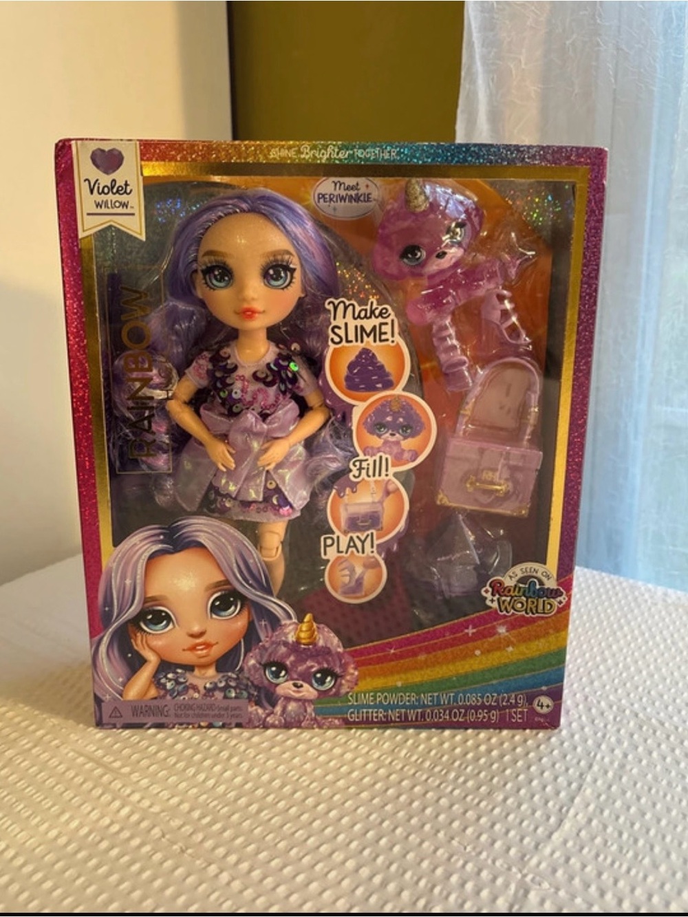 Rainbow Violet Willow Purple Doll Playset with Pet and Accessories